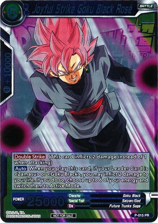 Joyful Strike Goku Black Rose (Metallic Foil) (Event Pack 2018) [P-015]
