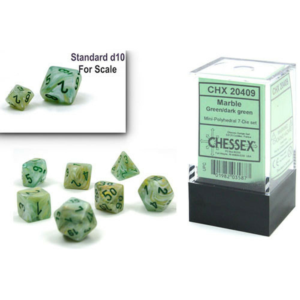 CHX 20409 Marble Mini Green/Dark Green 7-Die Set