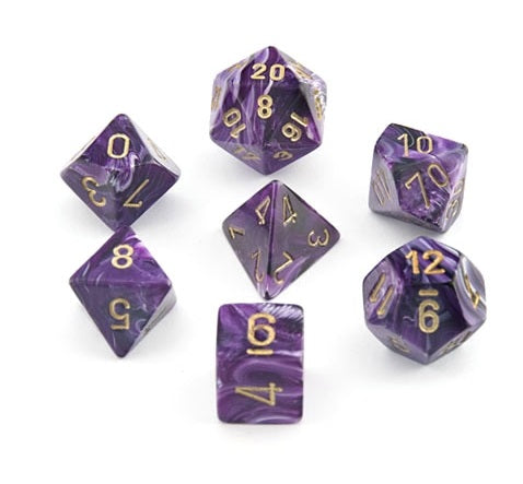 CHX 27437 Vortex Purple/gold 7-Die Set