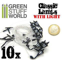 10x Classic WALL Lamps with LED Lights - Green Stuff World