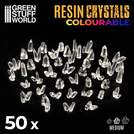 CLEAR Resin Crystals - Medium - Green Stuff World