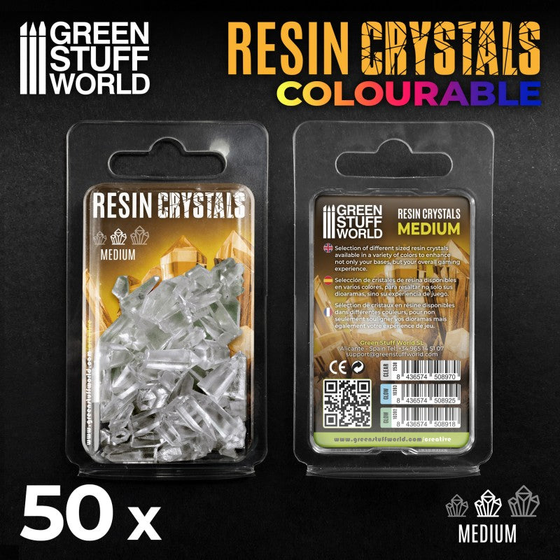 CLEAR Resin Crystals - Medium - Green Stuff World