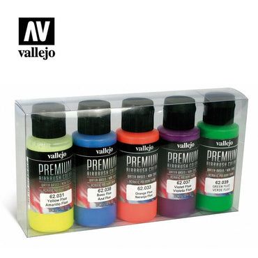 Vallejo Premium Colour - Fluo 5 Colour Set