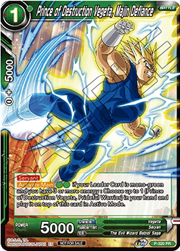 Prince of Destruction Vegeta, Majin Defiance [P-320]
