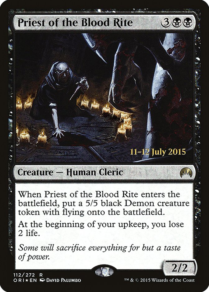 Priest of the Blood Rite [Magic Origins Prerelease Promos]