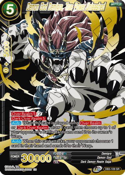 Demon God Demigra, True Power Unleashed (Alternate Art) [DB3-109]