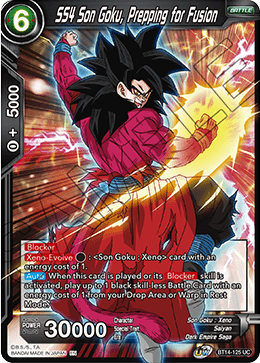 SS4 Son Goku, Prepping for Fusion [BT14-125]