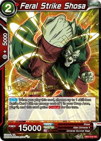 Feral Strike Shosa (Divine Multiverse Draft Tournament) [DB2-016]