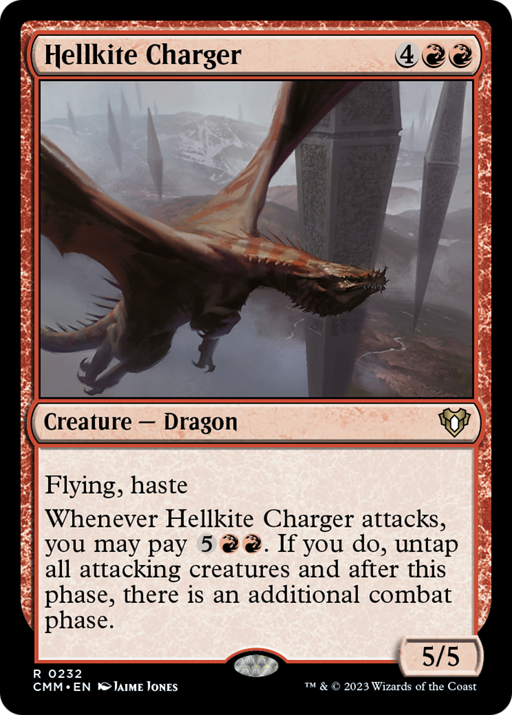 Hellkite Charger (Foil Etched) [Commander Masters]