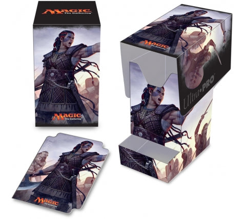Saskia the Unyielding - Commander PRO 100+ Deck Box with Dice Tray