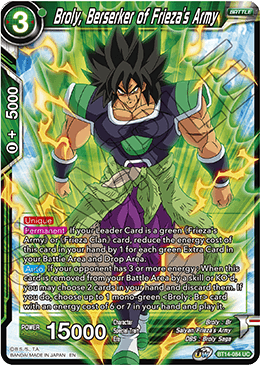 Broly, Berserker of Frieza's Army [BT14-084]