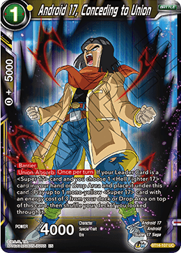 Android 17, Conceding to Union [BT14-107]
