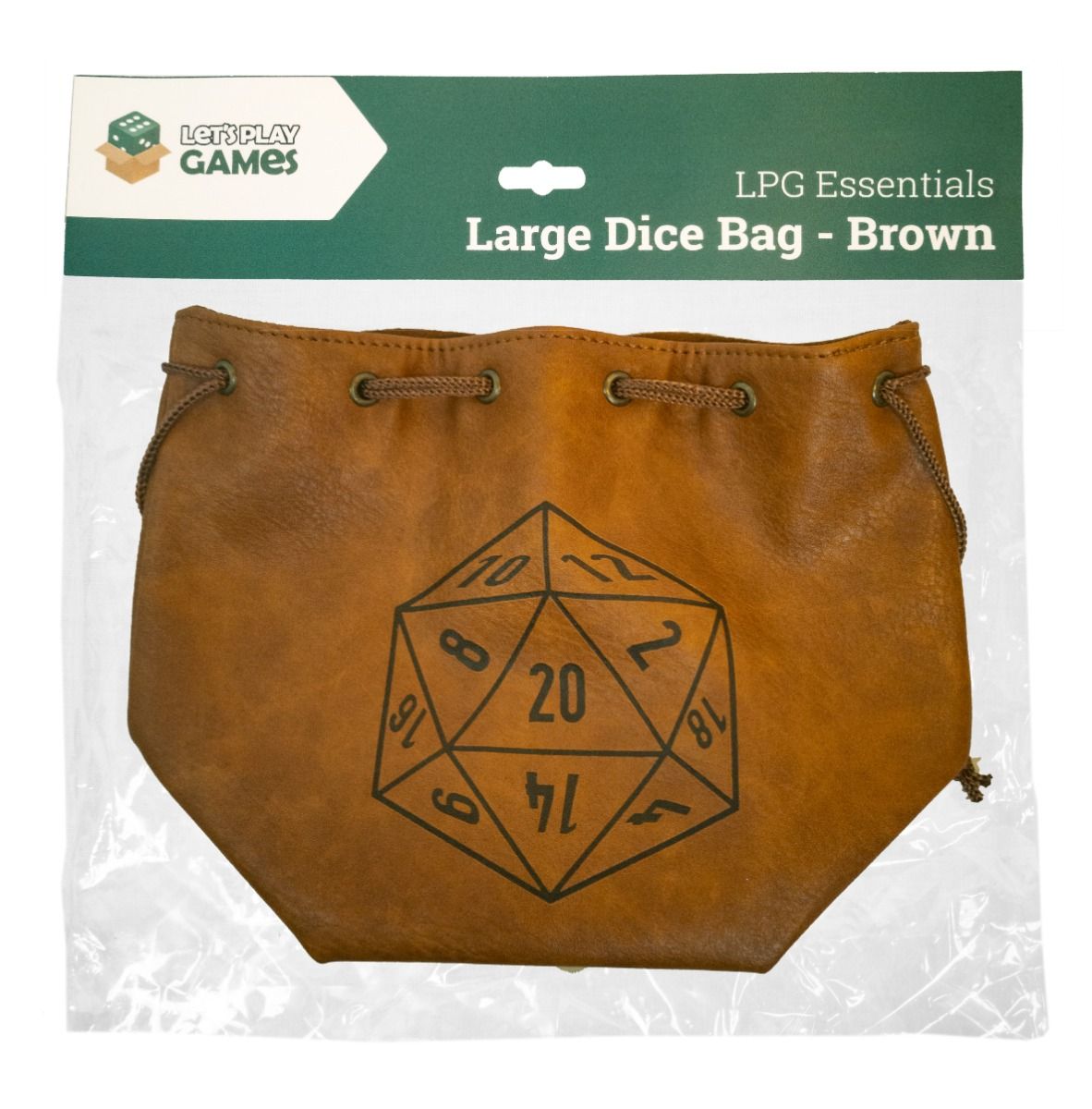 LPG Large Dice Bag Brown