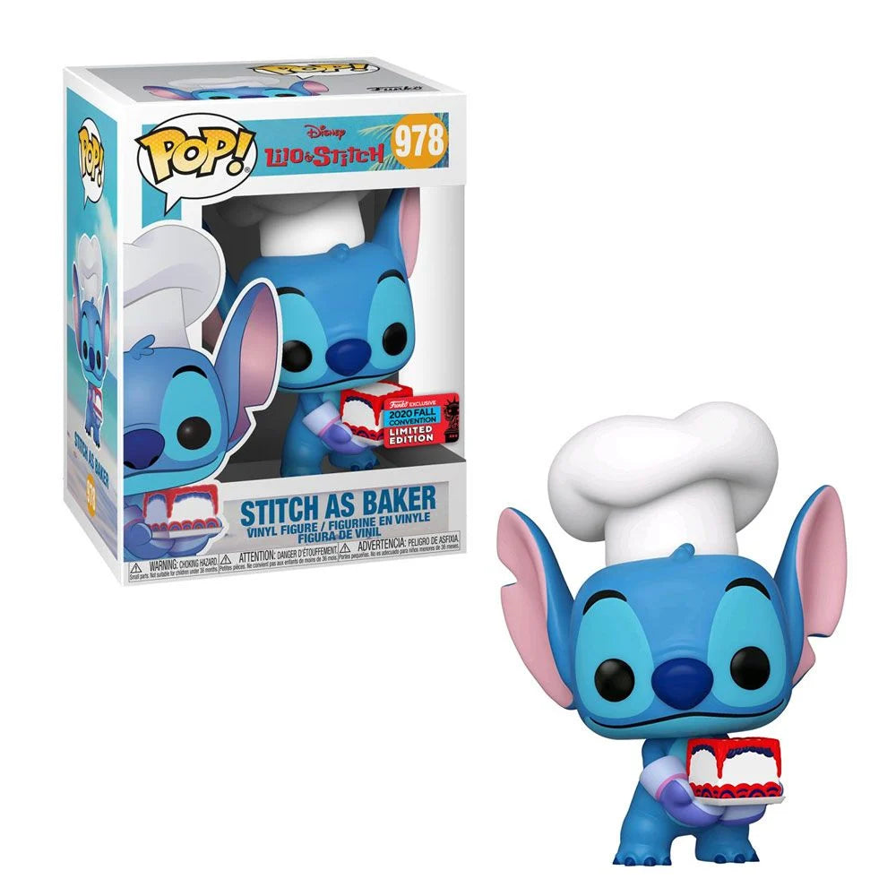 Stitch As Baker (2020 Fall Convention Exclusive) #978 Lilo & Stitch Pop! Vinyl