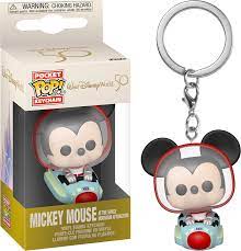 Mickey Mouse at the Space Mountain Attraction Pop! Keychain