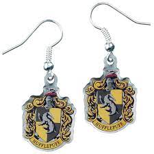 Harry Potter Earrings Hufflepuff Crest