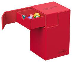 Ultimate Guard Flip n Tray 100+ XenoSkin Monocolor Red Deck Box