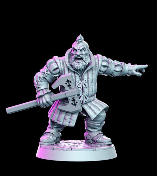 Bori van Gilden - A Witcher Contract D&D 3D Resin Printed 32mm Miniature- Green Wildling Miniatures