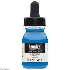 Liquitex Acrylic Ink Fluorescent Blue