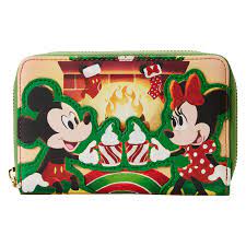 Mickey & Minnie Fireplace Zip Around Purse