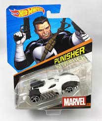 Hot Wheels Marvel Punisher Character Car 1:64 Scale