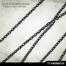 Black Hobby Chain 3mm * 2mm 1 meter