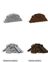 WizKids Deep Cuts Unpainted Miniatures Piles of Wood