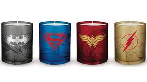 Glass Votive Candle DC Comics Justice League Candle Set (Set of 4)