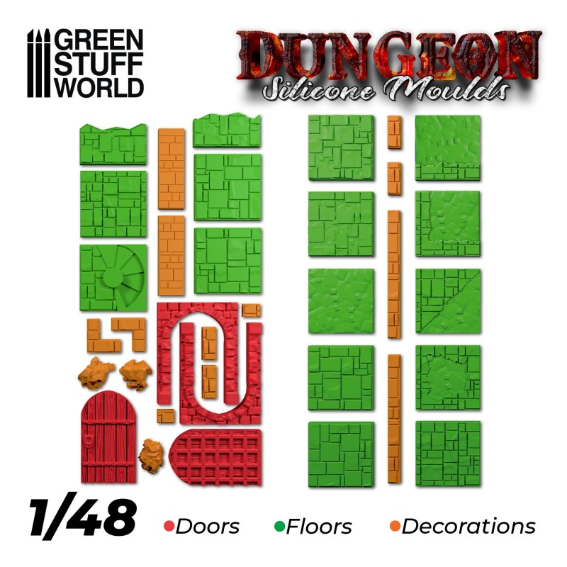 Dungeon Silicone Mould - Green Stuff World