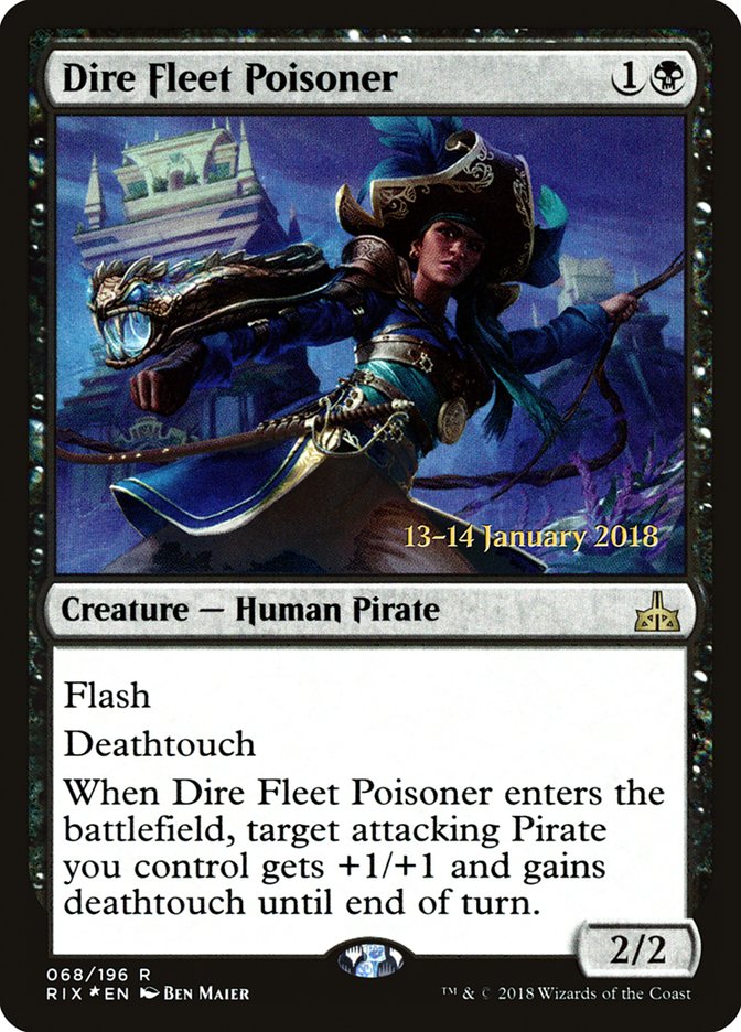 Dire Fleet Poisoner [Rivals of Ixalan Prerelease Promos]