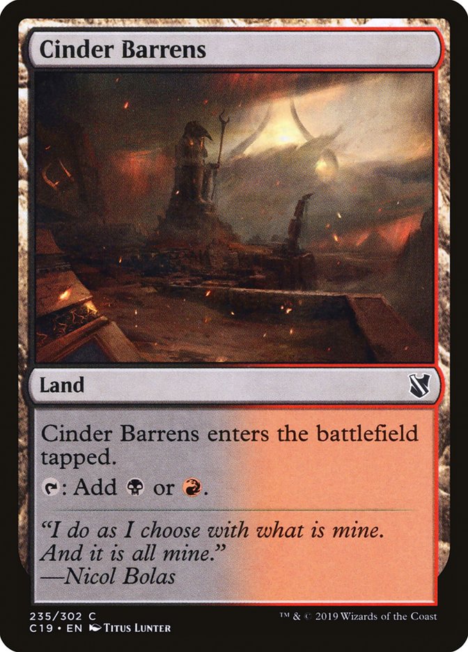 Cinder Barrens [Commander 2019]