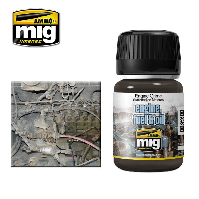 Ammo by MIG Enamel Effects Engine Grime 35ml