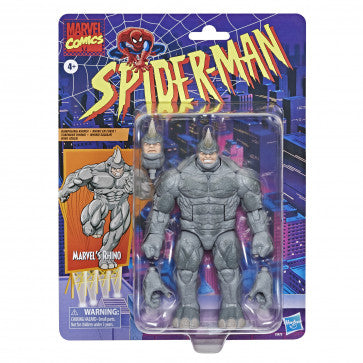 Marvel Legends Series Spider-Man 6-inch Marvel's Rhino Retro Action Figure Toy - PRE-ORDER