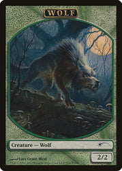 Human // Wolf Double-Sided Token [Friday Night Magic 2012]