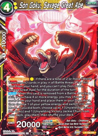 Son Goku, Savage Great Ape (Power Booster) [P-156]