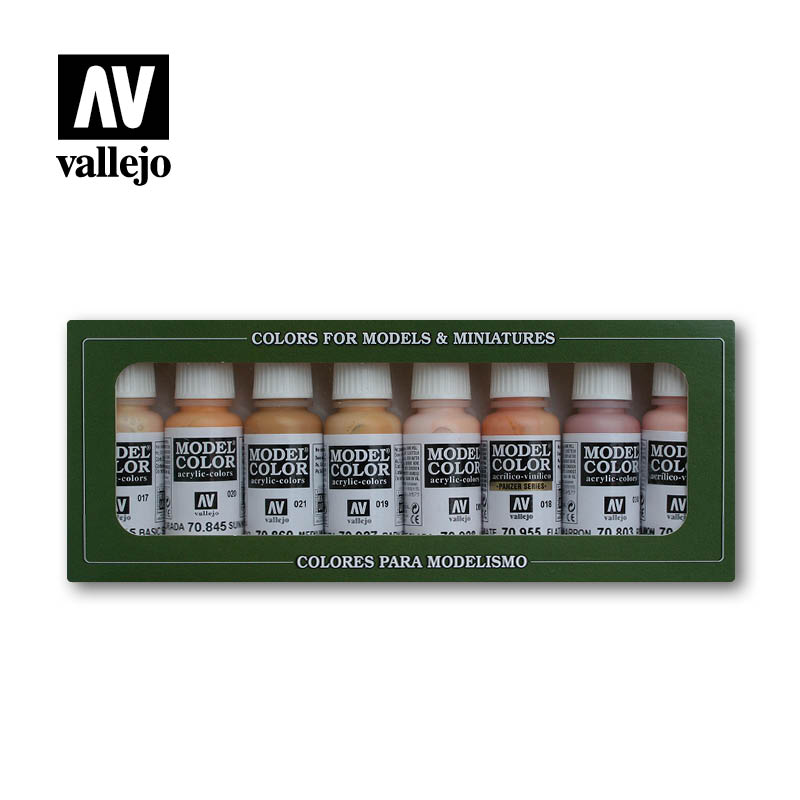 Vallejo Model Colour - Face & Skin Tones 8 Colour Set