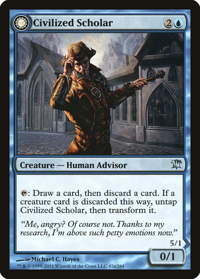 Civilized Scholar // Homicidal Brute [Innistrad]