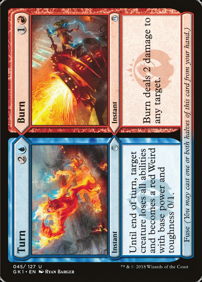 Turn // Burn [Guilds of Ravnica Guild Kit]