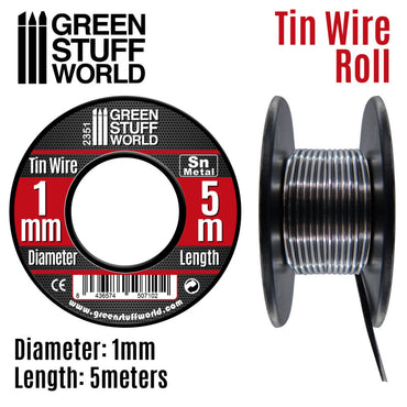 Flexible Tin Wire Roll 1mm - Green Stuff World