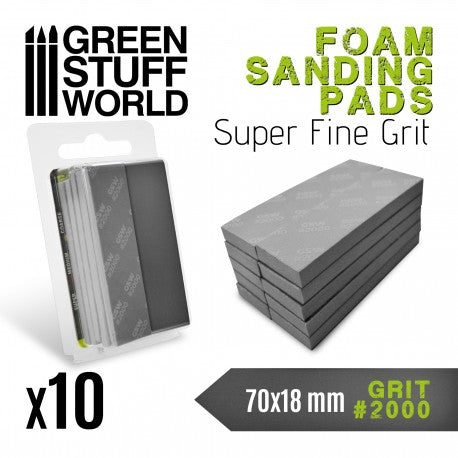 Foam Sanding Pads 2000 Grit - Green Stuff World