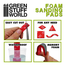 Foam Sanding Pads 2500 Grit - Green Stuff World