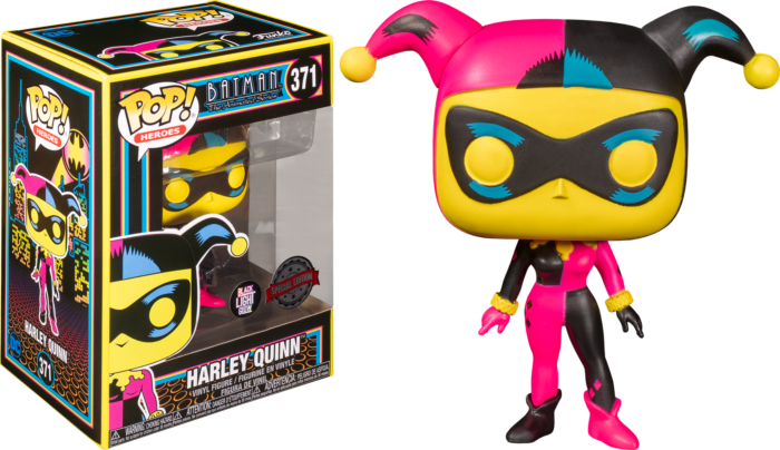 Harley Quinn (Black Light Glow Special Edition) #371 Pop! Vinyl