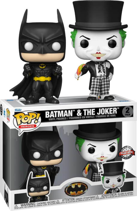 Batman & the Joker 2 Pack DC Pop! Vinyl