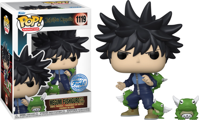 Megumi Fushiguro with toads (Special Edition) #1119 Jujutsu Kaisen Pop! Vinyl