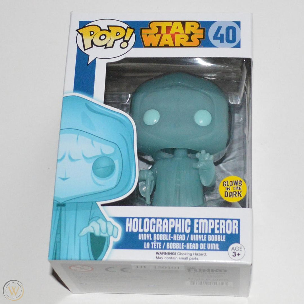 Holographic Emperor (Glow in the Dark) #40 Star Wars Pop! Vinyl