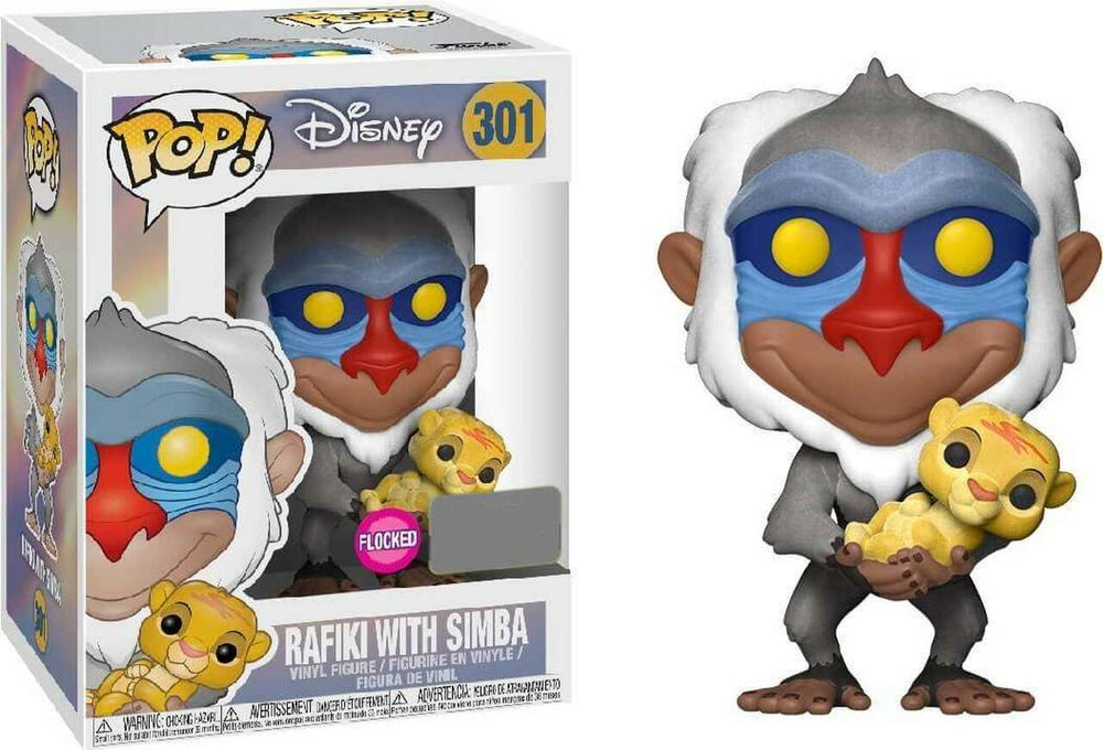 Rafiki with Simba (Flocked) #301 Disney Pop Vinyl