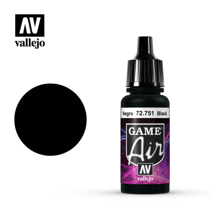 Vallejo Game Air - Black 17 ml