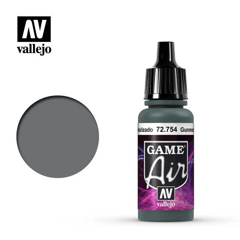 Vallejo Game Air - Gunmetal Metal 17 ml