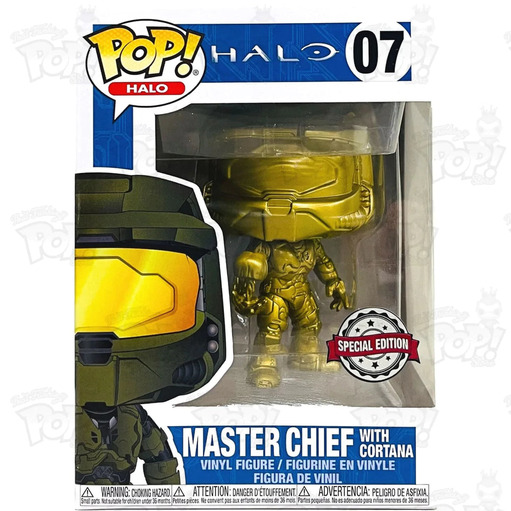 Master Chief with Cortana (Golden Edition) #07 HALO Pop! Vinyl PRE-OWNED