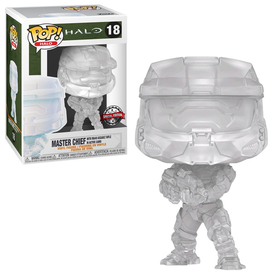 Master Chief with MA40 Assault Rifle in Active Camo (Special Edition) #18 Halo Pop! Vinyl